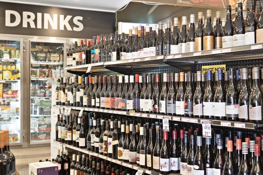 Wine at Bottle Shop