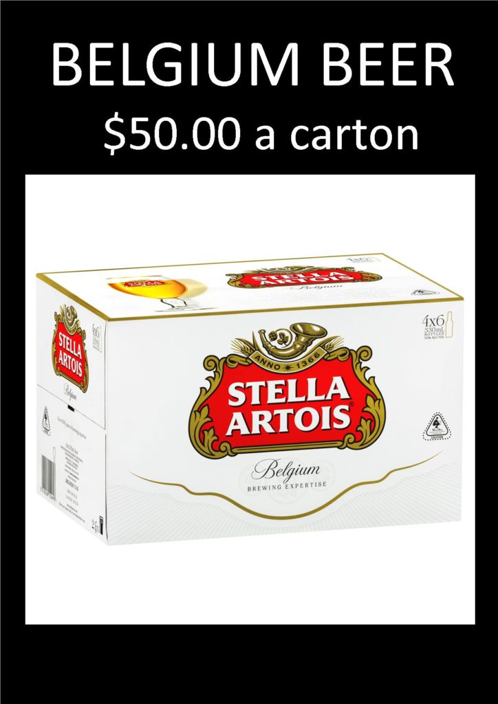 Stella Belgium Beer Carton