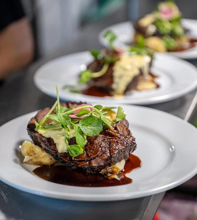 Delicious Steaks On Plate