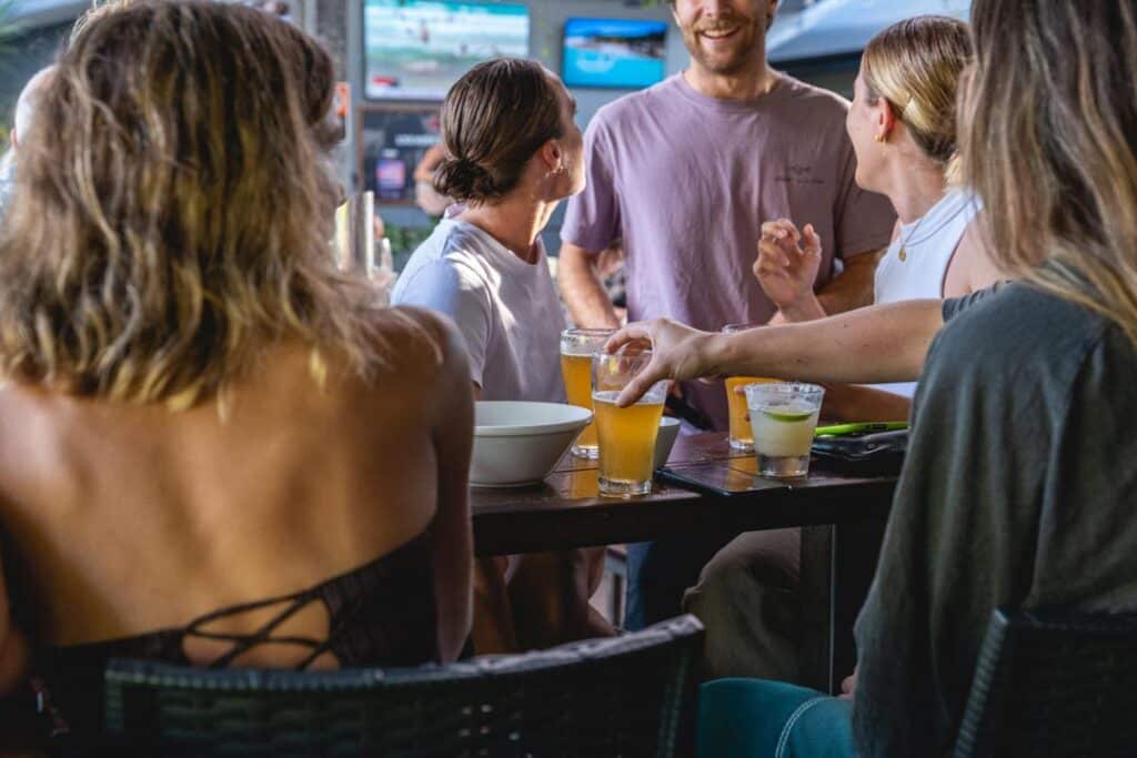 Group Of People With Drinks