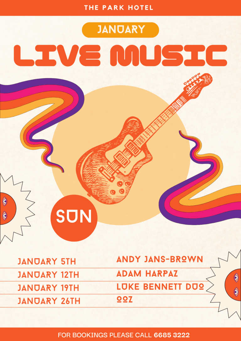 January Live Music at The Park Hotel motel in Suffolk Park